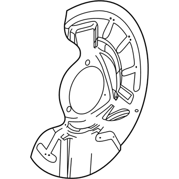 GM 84228315 Shield, Front Brake