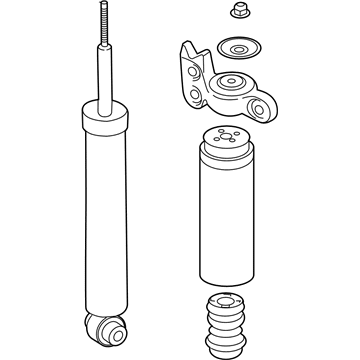 GM 84749051 Absorber Assembly, Rear Shk (W/ Upr Mt)