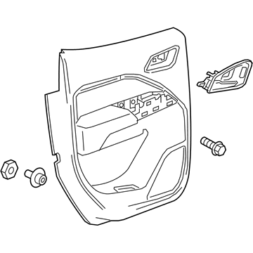 GM 84868078 Trim Assembly, Rear S/D *Dk Galvanizee