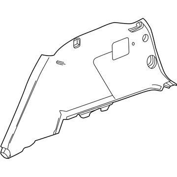 GM 84238013 Panel Assembly, Quarter Lower Rear Trim *Platinum M