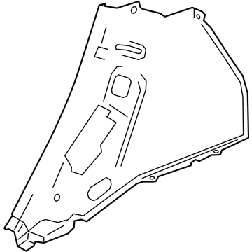 GM 95485032 Panel,Rear Wheelhouse Trim Finish