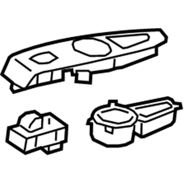 GM 84537016 Plate Assembly, Rear S/D Acsry Sw Mt *Maple Sugar