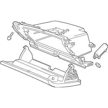 GM 84220067 Compartment Assembly, Instrument Panel *Dark Atmospherr