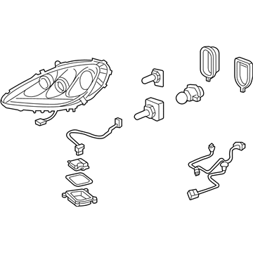 GM 20909408 HEADLAMP, Capsule/Headlamp/Fog Lamp