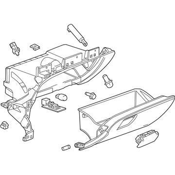 GM 23477583 Compartment Assembly, Instrument Panel *Black