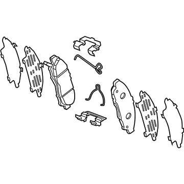 2018 Buick Enclave Brake Pad - 84822406