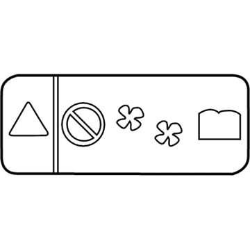 GM 94567000 Label, Fan Blade Warning