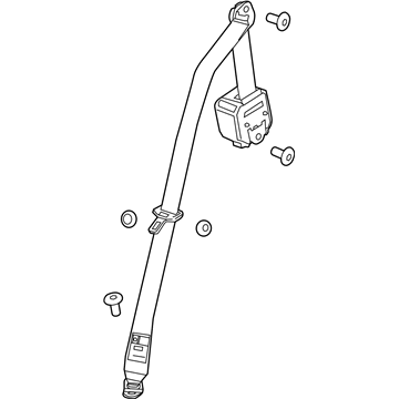 GM 19370155 Rear Seat Belt Kit (Retr Si) *Shale