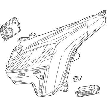 GM 84469440 Front Headlight Assembly