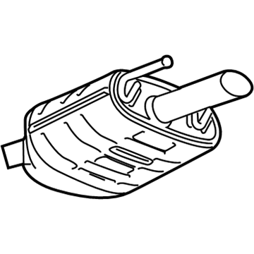 GM 22906108 Muffler Assembly, Exhaust (W/ Exhaust Pipe & Rear Muffler