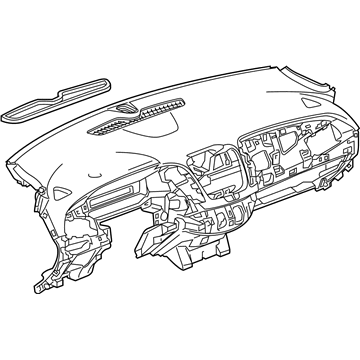 GM 84034652 Panel Assembly, Instrument *Dark Atmosphr