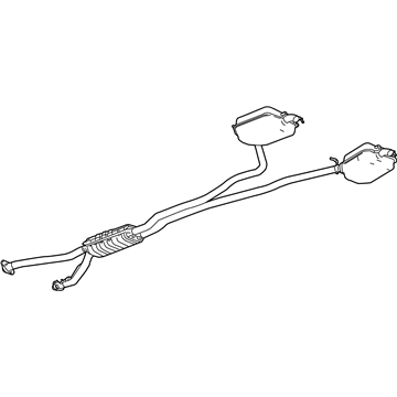 GM 15794852 Exhaust Muffler Assembly (W/ Resonator, Exhaust & Tail Pip*Code 4852