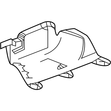 GM 84587574 Deflector Assembly, U/B Rr Air