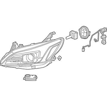 2018 Buick LaCrosse Headlight - 26221314