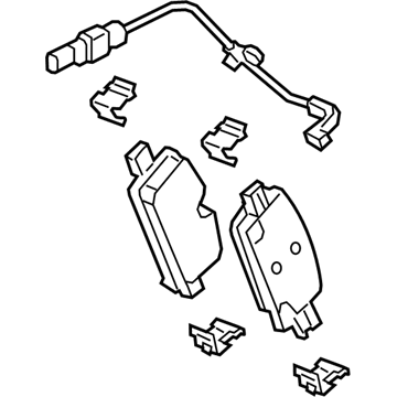 GM 84805877 Pad Kit, Rear Disc Brk