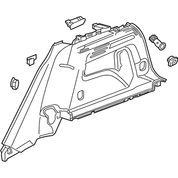 GM 84910815 Panel Assembly, Qtr Lwr Rr Tr *Black