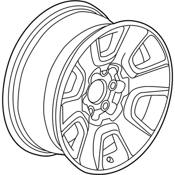 GM 20942022 Wheel, 18X8.5 Aluminum 24Mm Outside 139.7X6Xm14 B