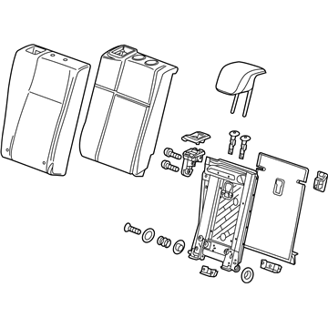 GM 42451899 Cover Assembly, Rear Seat Back *Shale