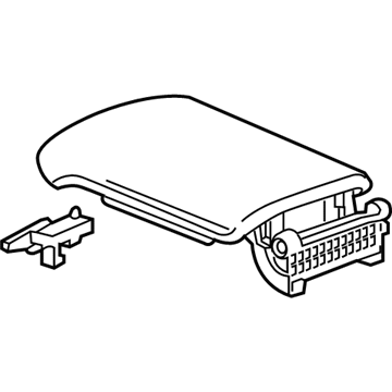 GM 84698308 Armrest Assembly, F/Flr Cnsl *Lighy Ash Grr