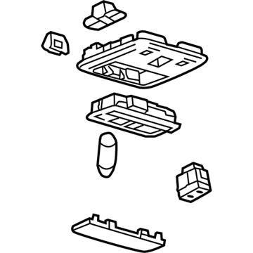 GM 42624856 Console Assembly, Rf *Titanium