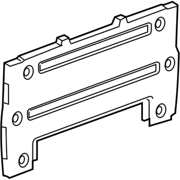 GM 22986899 Panel, Rear Compartment Closeout *Black Diamon