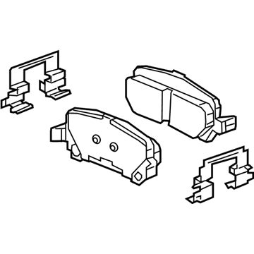 GM 84217719 Pad Kit, Rear Disc Brk