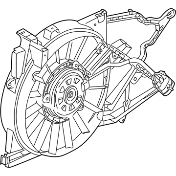 Saturn LS A/C Condenser Fan - 15867599