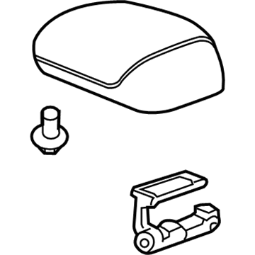 GM 95910783 Armrest Assembly, Front Floor Console (W/Support) <Use 1C1*Cocoa