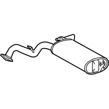 2010 Pontiac Vibe Muffler - 88975829