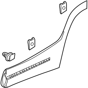 GM 84454223 Molding Assembly, Rear S/D *Service Prim