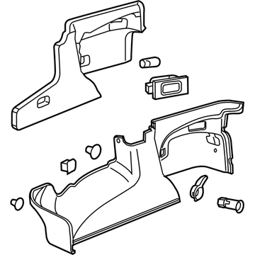 GM 22830790 Trim,Rear Compartment Side