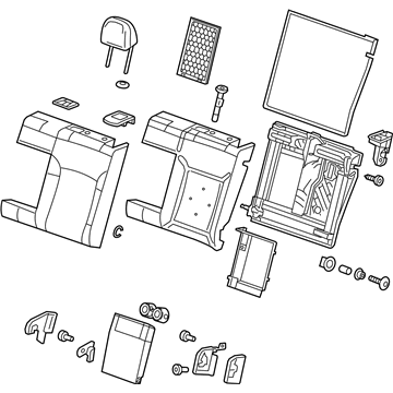 GM 23155399 Cushion Assembly, Rear Seat Back *Black