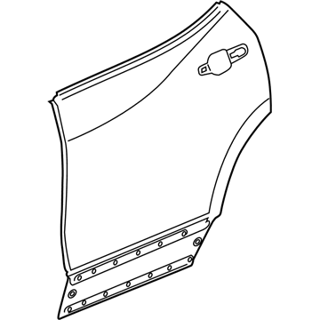 GM 84434634 Panel Assembly, Rear S/D Otr