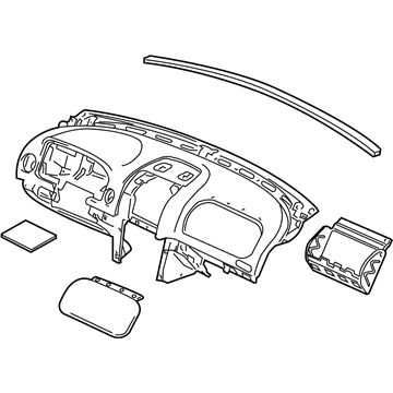 GM 92164477 Pad Assembly, Instrument Panel Trim *Anthracite