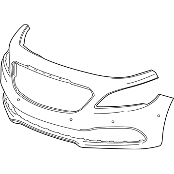 GM 26243327 Front Bumper Cover *Serv Primer