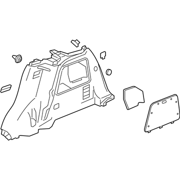 GM 42402486 Panel Assembly, Quarter Lower Rear Trim *Cocoa