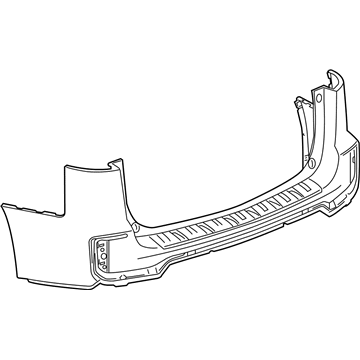 GM 23287381 Rear Bumper Cover Upper *Service Primer