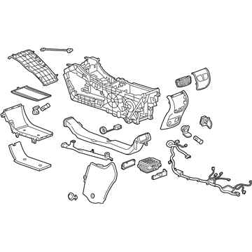 GM 26697101 Console Assembly, Front Floor *Black