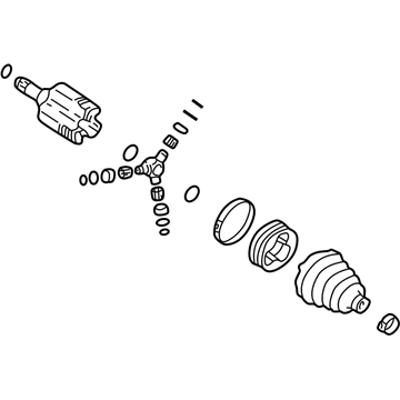 GM 26079698 Joint Kit,Front Wheel Drive Shaft Tri, Pot