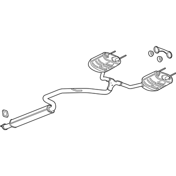 GM 20926636 Muffler Assembly, Exhaust (W/ Exhaust Pipe & Rear Muffler