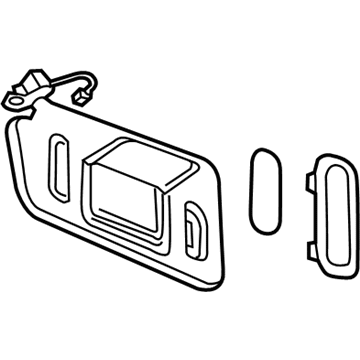 GM 84195202 Sunshade Assembly, . *Light Ash Grr