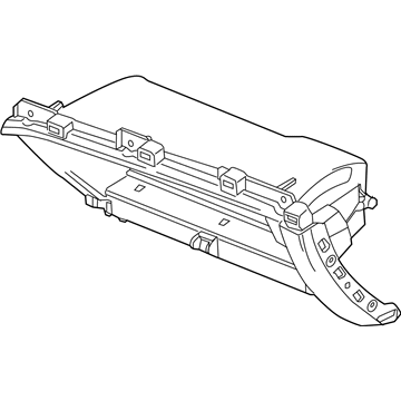 GM 84342648 Frame Assembly, Instrument Panel Compartment Door Opening *Jet Black