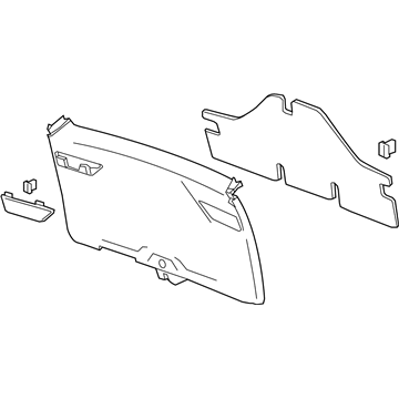 GM 84517914 Panel Assembly, L/Gate Lwr Tr Fin *Whisper Beigg