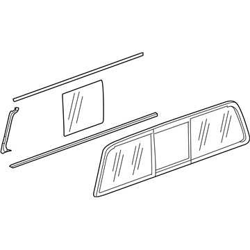 GM 23451108 Window Assembly, Rear Sliding