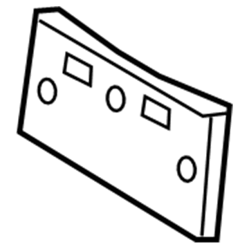 GM 19317416 Bracket,Front License Plate