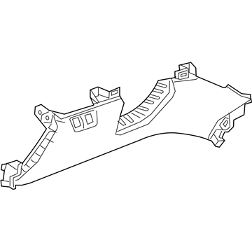 GM 84577814 Bolster Assembly, I/P Knee *Light Ash Grr