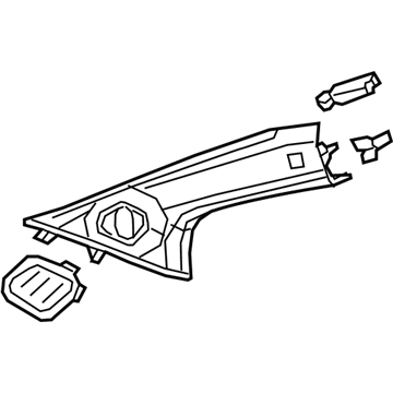 GM 42550452 Molding Assembly, Windshield Garnish *Grey R