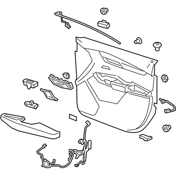 GM 84678558 Trim Assembly, Front S/D *Black