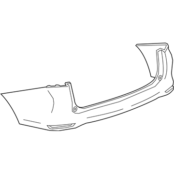 GM 84256328 Rear Bumper, Cover Upper *Service Primer