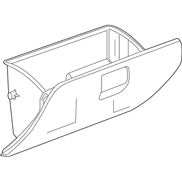 GM 23280484 Door Assembly, Instrument Panel Compartment *Dark Grey